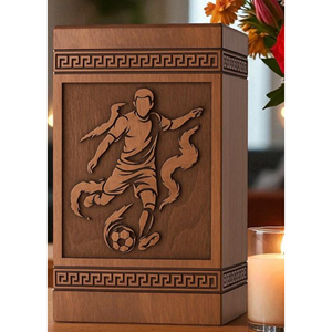 Traditional Wooden Funeral Urn for Human Ashes Wooden Cremation Urn with <b>Secure</b> <b>Screw</b> Lid Design by AYAANS - Product Image 3