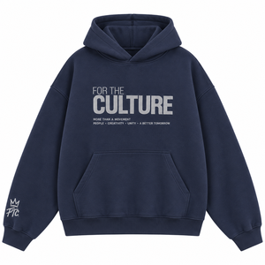 เสื้อฮู้ดดี้ผู้ชายสีน้ำเงินกรมท่าพิมพ์ลายกราฟิกสำหรับคนรักวัฒนธรรม  ผ้าฟลีซ สวมหัว สไตล์สตรีทแวร์ - Product Image 1