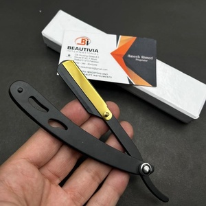 Maquinilla de afeitar de una sola hoja de acero inoxidable de alta calidad estilo turco para afeitado facial y corporal en salón o uso doméstico - Product Image 1