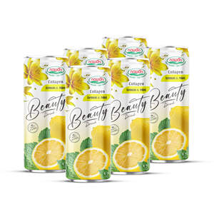 Bebida de Belleza con Colágeno y Menta Limón, Lata de Aluminio de 250 ml, Bebida Refrescante para el Cuidado de la Piel, Venta al por Mayor para Distribuidores Globales - Product Image 3