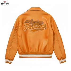 Hot Selling Custom Logo Chenille Patch Canvas Winter <b>Varsity</b> Chenille Embroidery Letterman Baseball Embroidery <b>Jacket</b> for <b>Men</b> - Product Image 4