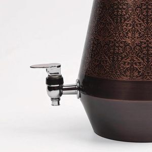 Distributeur d'eau moderne en cuivre pur gravé, design écologique, grande capacité, pour la maison et le bureau - Product Image 6