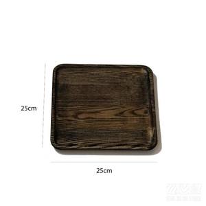 Plateau carré en chêne artisanal et écologique - Design rustique minimaliste, qualité alimentaire, plateau utilitaire de qualité commerciale pour la restauration - Product Image 5