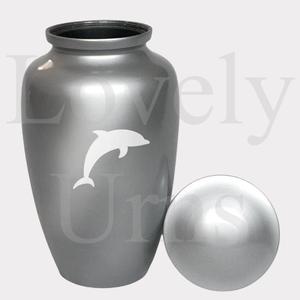 Urna Funeraria Decorativa con Diseño de Delfín para Cenizas Humanas, Recuerdo Conmemorativo con Temática Oceánica - Product Image 3