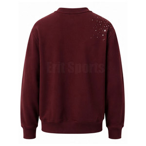 Sudadera Casual de Invierno para Hombre, Color Sólido con Pedrería, Material de Algodón/Felpa, Ecológica y Transpirable, Alta Calidad - Product Image 2