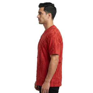 Men Distressed Summer T Shirts Summer Short Sleeve Crew Neck Distress Tee Shirt Men's Summer Fashion Distressed <b>TShirts</b> Mens - Product Image 3