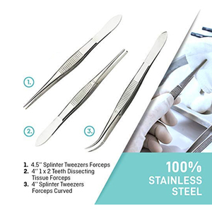 Pinzas de Tendón Englert 4 x 5 con Dientes Atraumáticos de Acero Inoxidable, Instrumento Ortopédico, Instrumentos Médicos - Product Image 4