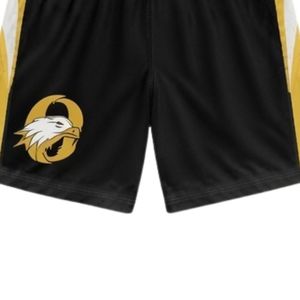 Ensemble d'uniformes de lacrosse sublimés noir et or unisexe, légers, en polyester, réversibles, maillot et short de match, tenue d'équipe - Product Image 6