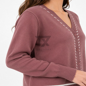 Pull d'hiver pour femme sur mesure, de haute qualité, respirant, léger, 100% laine - Product Image 4