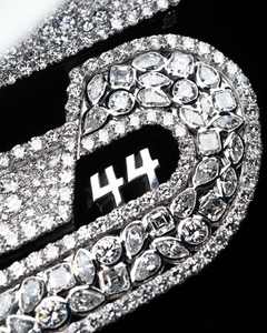 จี้ห้อยคอแฟชั่นฮิปฮอปแบบสั่งทำพิเศษ ประดับเพชรโมอิสซาไนต์ VVS เงินสเตอร์ลิงสุดหรู ดีไซน์เก๋ไก๋พร้อมตัวอักษรตามสั่ง - Product Image 3