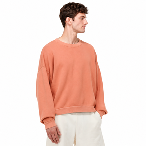 Sudadera Personalizada para Hombre, Cuello Redondo, Talla Grande, Color Sólido, Tejido de Algodón, Estilo Casual para Otoño - Product Image 1