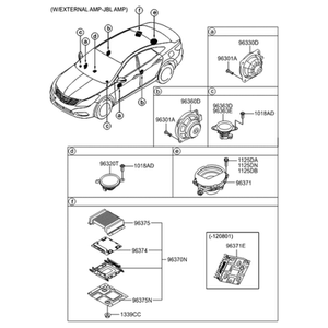 Grandeur/Azera Interruptores y Controles Nuevos 963303V100 - Product Image 2