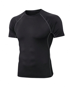 Wholesale OEM Fitness <b>Compression</b> <b>Shirt</b> <b>Mens</b> Slim Fit Sports T <b>Shirt</b> Custom Sport T <b>Shirt</b> - Product Image 2
