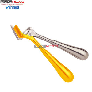 Tijeras Quirúrgicas Manuales de Acero Inoxidable Alemán de Alta Calidad, 11 Pulgadas, Ortopédicas, con Mango Plateado, Certificación CE, Profesionales - Product Image 6
