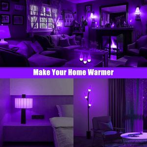 Lampadine LED Intelligenti con Effetto Fiamma, 3 Modalità, Attacco E12 per Lampadario, Effetto Candela e Fuoco per Illuminazione di Halloween - Product Image 2