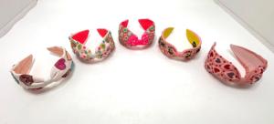 Handmade Embroidered Fabric Hair Band Colorful Beaded <b>Headband</b> Fashion Accessory for <b>Women</b> Girls Conifer 6.5cm - Product Image 3