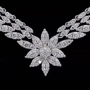 AMBER JEWELS - Collar de Eslabones Cubanos de Moissanita Premium, Plata 925, Chapado en Oro/Plata, Cadena de Lujo, Certificado IGI, 12 GM - Product Image 3