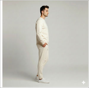 Sweat-shirt pour homme 100% coton respirant pour la saison hivernale avec col rond, manches longues, poche à capuche, 280g, fabrication sur mesure OEM - Product Image 5