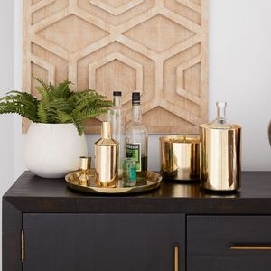 Accessoires de bar élégants, seau à glace métallique, shaker à martini, refroidisseur à vin, décoration de table luxueuse pour recevoir, outils de bar design. - Product Image 6