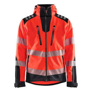 RELEVO INDUSTRIES Customised Outdoor ANSI Class 1 EN ISO 20471 Class 1 <b>Waterproof</b> <b>Work</b> Jacket for Construction Workers - Product Image 4