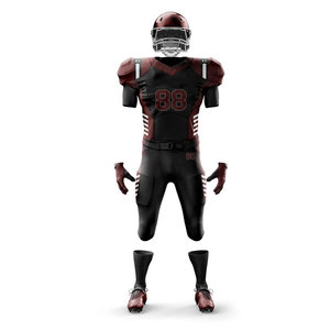 Polyester Uniform Set Stretchable Solid Color Custom Size Short Sleeve American Football Sets Uniform <b>Compression</b> Breathable - Product Image 6