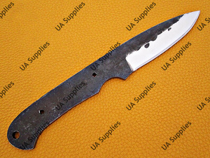 Lame de couteau vierge forgée à la main en acier à haute teneur en carbone 1095, ultra-dure, professionnelle, ultra-affûtée, pour le bushcraft, le camping et l'EDC, style antique - Product Image 3