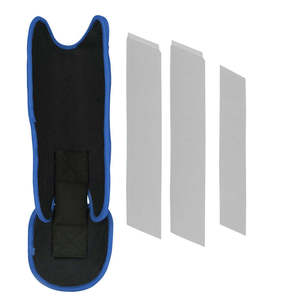 Espinilleras de Béisbol Five B para Adultos y Jóvenes, Material PU, Protección Deportiva, Azul y Blanco, Ligeras, Transpirables, para Todas las Estaciones - Product Image 5