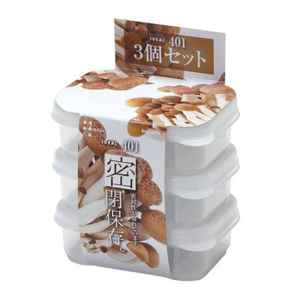 Inomata Idear rettangolare ermetico contenitore per alimenti Set 3P - Product Image 1