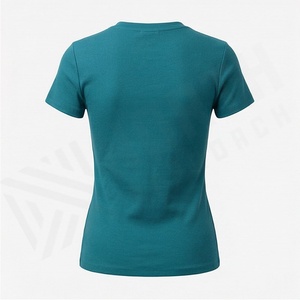 Camisetas de Mujer Estilo Nuevo en Stock, Camisetas de Algodón para Mujer, Cómodas, Color Personalizado, Tela Suave, Uso Diario, Tops Casuales - Product Image 2