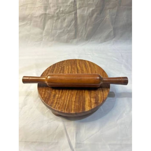 Premium Wooden <b>Rolling</b> Board and <b>Pin</b> Set Traditional Belan Chakla for Roti & Chapati Making Pastry Board & <b>Rolling</b> <b>Pins</b> - Product Image 3