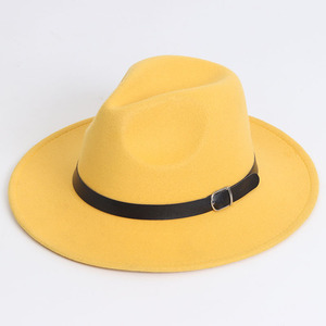 Chapeau Fedora vintage élégant en feutre de laine, magnifique, unisexe, à large bord, qualité supérieure, fabriqué au Pakistan - Product Image 6