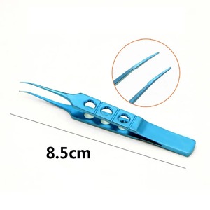 Pinzas Oftálmicas, Micropinzas, Pinzas para Cirugía Plástica de Doble Párpado, Pinzas para Extracción de Grasa, 8.5cm, Pinzas de Acero y Titanio - Product Image 2