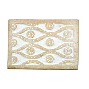 Coffret de rangement en bois économique pour petits accessoires, bagues, boucles d'oreilles, souvenirs, design décoratif sculpté à la main Aaliyan - Product Image 5