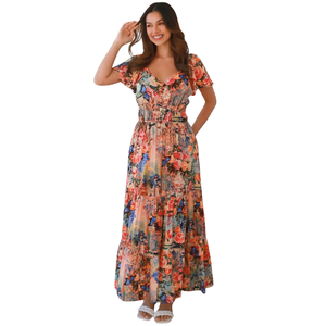 Vestido Maxi Casual de Verano con Cintura Imperio para Mujer - Product Image 1