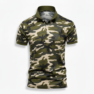 เสื้อโปโลกอล์ฟคุณภาพสูง ระบายอากาศได้ดี ซับเหงื่อได้ดี ออกแบบเองได้ พิมพ์ลายแบบซับลิเมชั่นเต็มตัว - Product Image 1