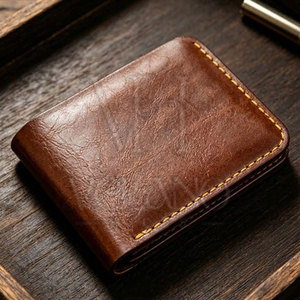 Portefeuille en cuir personnalisé 2026 pour homme, plusieurs emplacements pour cartes, portefeuille en cuir véritable souple, style décontracté et professionnel - Product Image 4