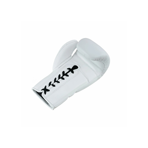Guantes de Boxeo de Cuero Blanco con Cordones, Protección Completa para los Dedos, Equipo de Entrenamiento para Adultos de 14 Años en Adelante, Unisex, para Artes Marciales - Product Image 4
