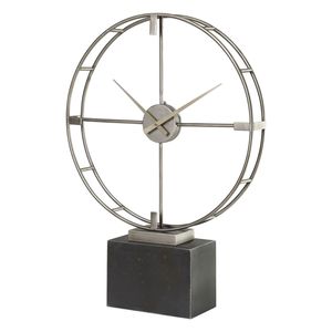 Kraft World TBI-85 Metal Marble Battery Operated Eco-Friendly Waterproof Sound Machine Alarm Projection Desk/<b>Table</b> <b>Clocks</b> - Product Image 2