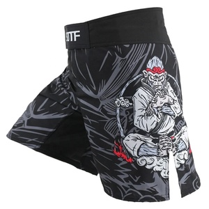 Pantalones cortos de boxeo Ropa MMA Muay Thai Kickboxing Fight Suotf Muay Thai Hombres Barato Santa MMA Soft Monkey MMA shorts - Product Image 1