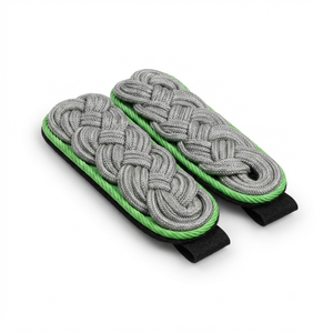 Epaulettes de Uniforme de Oficial Profesional Bordadas en Verde Césped, de Fabricante de Calidad - Product Image 4