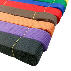 เข็มขัดศิลปะการต่อสู้แบบบราซิลยอดนิยมลดราคา ผ้าลินินยืดได้ สีลายทางแบบกำหนดเอง - Product Image 2