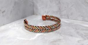 กำไลทองแดงแท้ 100% สีดำแบบเรียบง่าย ขัดเงา สำหรับผู้หญิง จากงานฝีมืออินเดีย - Product Image 3