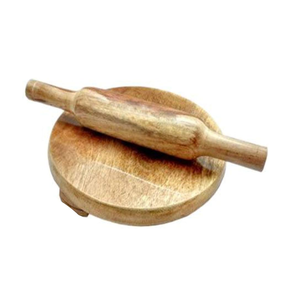 Wooden Rolling Pin & Board for <b>Chapati</b> <b>Maker</b>/Roti <b>Maker</b> and Customized Size Unique Chakli Belin Design Best Quality - Product Image 4