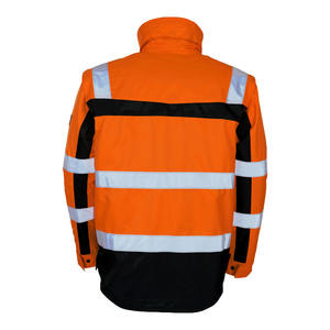 เสื้อแจ็คเก็ตนิรภัยกลางแจ้งแบบมีฮีตเตอร์ ผ้าไมโครไฟเบอร์ กันน้ำ ระบายอากาศได้ดี สีเหลืองสะท้อนแสง ราคาขายส่ง - Product Image 4