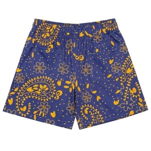 Shorts de sport pour hommes en maille tricotée 100% polyester, personnalisables avec logo OEM, de haute qualité, pour la course à pied et le fitness - Product Image 2