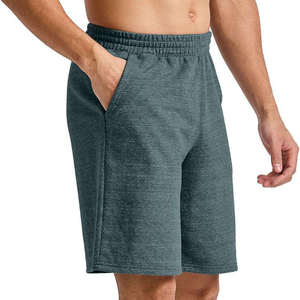 Short de survêtement imprimé bouffant 100% coton pour hommes de haute qualité Streetwear décontracté fermeture à la taille élastique pantalon solide - Product Image 2