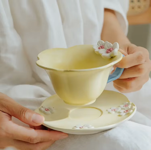 Mug en céramique élégant, idéal pour les bureaux et la maison, avec soucoupe, parfait pour la promotion et les événements marketing. - Product Image 2