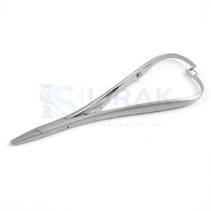 Porte-aiguille Mathieu 140 mm non stérile, forceps chirurgical, pince argentée pour la chirurgie générale - Product Image 1