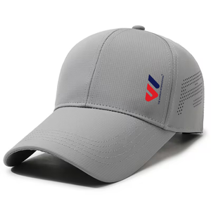 Gorra Trucker Gris Ajustable con Cierre a Presión, Panel de Malla Transpirable, Gorra Deportiva para Exteriores, Gorra de Béisbol OEM al por Mayor - Product Image 1