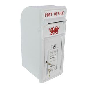 Garden Supplies Metal Post <b>Box</b> <b>With</b> <b>Lock</b> And Luxury Key White Coated Handmade Custom Wedding Gift Ideas Letter <b>Box</b> Decoration - Product Image 1